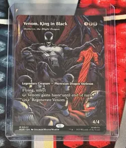 MTG Marvel Spiderman Venom King In Black Borderless Non Foil 0022 - Image 1