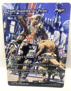 NM Borderless Vaan, Aspiring Sky Pirate, MTG, Final Fantasy, Magic, 38 - Image 1