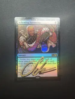 MTG Foil Scheming Symmetry Core Set 2020 Seb McKinnon Magic Artist Signed - Image 1