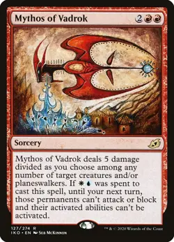 IKO MYTHOS OF VADROK 1x Rare Magic Ikoria Lair of Behemoths MTG NM - Image 1