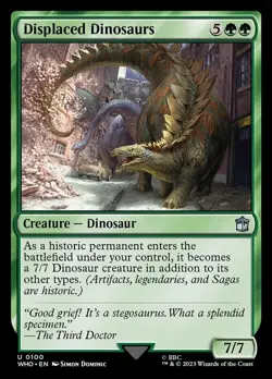 [1x] Displaced Dinosaurs - Near Mint, English - Doctor Who MTG Magic - Image 1