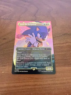 Sonic the Hedgehog (Rainbow Foil) Secret Lair Drop Foil - Image 1