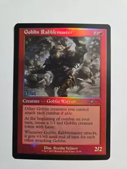 Goblin Rabblemaster FOIL Promo x1 - MTG ENGLISH Rare - Check My Store! - Image 1