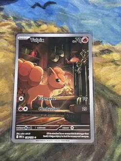 Vulpix Illustration Rare Pokemon Mega Evolution 138/132Near Mint - Image 1