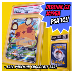 PSA 10 Dedenne GX Full Alt Art 195a/214 Unbroken Bonds Promo Pokemon + GIFT - Image 1