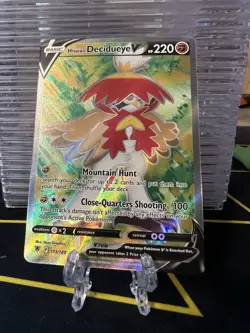 Pokemon TCG Hisuian Decidueye V Sword & Shield Astral Radiance 173/189 Holo NM - Image 1