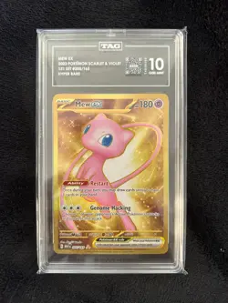 TAG 10 GEM MINT Mew EX 205/165 Scarlet Violet Pokemon 151 Graded - Image 1
