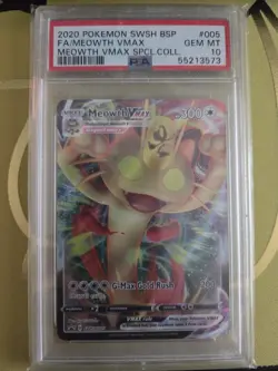 Meowth VMAX #5 SWSH005 Pokemon PSA 10 SWSH Special Collection - Image 1