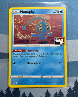 Pokemon Prize Pack Series 3 Manaphy 041/172 Play! Stamped Cosmos Holo Promo - Image 1
