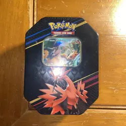 Pokemon TCG: Crown Zenith Galarian Zapdos Ex Tin New Factory Sealed X4 Boosters - Image 1