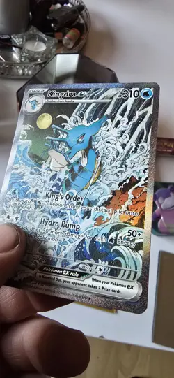 Kingdra ex SVP 131 Shrouded Fable Black Star Promo Pokemon TCG Full Art MP - Image 2