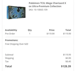PRESALE Pokemon TCG Phantasmal Flames Mega Charizard X EX UPC CONFIRMED 11/14 - Image 1