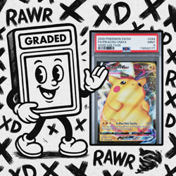 2020 POKEMON SWSH VIVID VOLTAGE Pikachu VMAX #044/185 PSA 9 MINT - Image 1