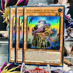 3x Yugioh Playset Tactical Trainer of the Six Samurai MP25-EN246 Ultra Rare NM - Image 1