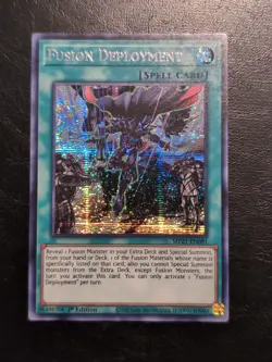 Yu-Gi-Oh! PRISMATIC SECRET RARE HOLO FUSION DEPLOYMENT MP21-EN081 1ST - Image 1