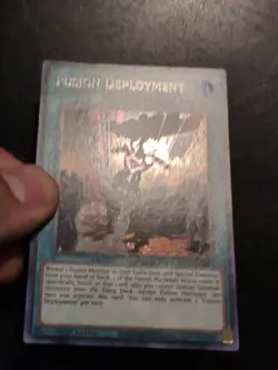 Yu-Gi-Oh! PRISMATIC SECRET RARE HOLO FUSION DEPLOYMENT MP21-EN081 1ST - Image 2