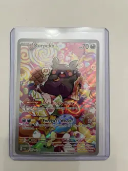 Morpeko 206/182 Paradox Rift IR Holo Pokemon Card - Image 1