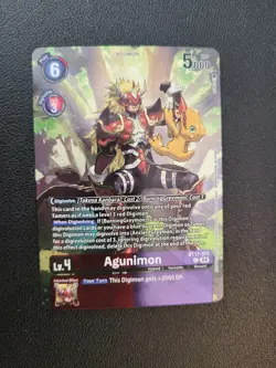 Digimon Card Game Japanese Agunimon BT17-011 C EX8 Alternative Art Holo Card - Image 1