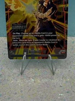Dragon Ball SCG Tournament Winner Card Android 18 FP-052 Alternate Art - Image 5