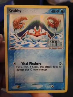 Pokemon Cards Ex Crystal Guardians Reverse Holo Stamped Krabby & Kingler - Image 2