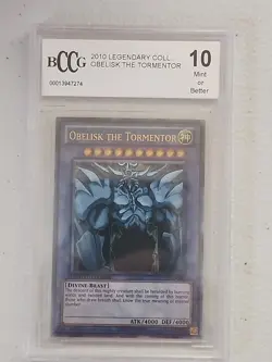 Obelisk The Tormentor 2010 BCCG Legendary Collection God Card LC01-EN001 - Image 1