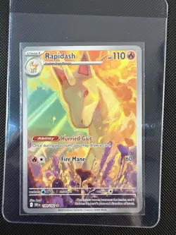 Rapidash 189/182 Illustration Rare IR Holo SV: Destined Rivals Pokemon TCG Card - Image 1