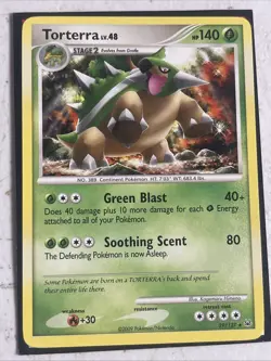 Pokemon Platinum Edition Rare Card - Torterra 39/127 - Image 1