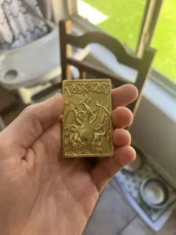 1999 Pokemon Burger King Charizard 23K Gold Plated Trading Card - Image 1