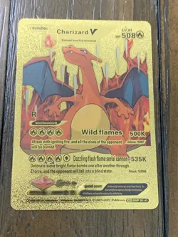 Pokemon Gold Foil 16 Card Lot Charizard V evolution VMAX Stage 2 Basic - Image 4