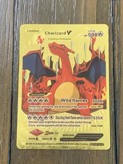 Pokemon Gold Foil 16 Card Lot Charizard V evolution VMAX Stage 2 Basic - Image 5
