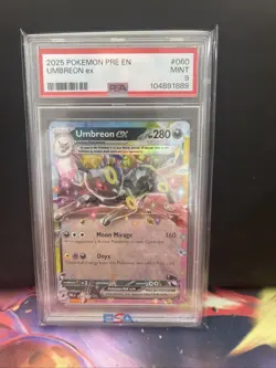 Pokemon Prismatic Evolutions Umbreon EX Card 60/131 PSA 9 - Image 1