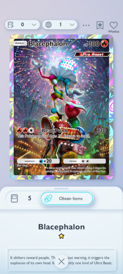 A3a Blacephalon (ENG) - Pokemon TCG Pocket 1 Star Cards (⭐) Digital Card Trade - Image 3