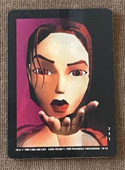 Tomb Raider CCG Lenticular Lara Croft Promo Card (211) - RARE New - Image 2