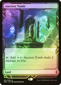 FOIL Ancient Tomb ~ Zendikar Rising Expeditions [ NM/EX+ ] [ Magic MTG ] - Image 1