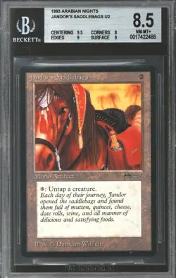 Magic MTG Arabian Nights Jandor's Saddlebags BGS 8.5 (9.5, 8, 9, 9) NEAR MINT NM - Image 1