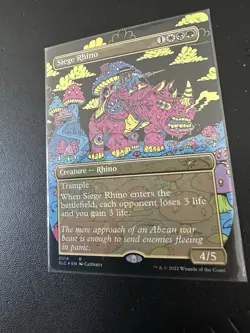 Siege Rhino Borderless Secret Lair 30th Anniversary Countdown Kit] Foil NM - Image 2