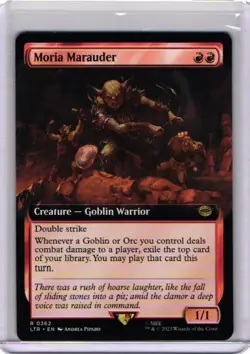 Extended Art - Moria Marauder - MTG - LOTR Lord of the Rings - NM - Image 1