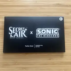Secret Lair x Sonic the Hedgehog Superdrop: Turbo Gear (Rainbow Foil) Sealed - Image 1