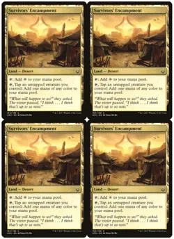 MTG Survivors' Encampment x4 Hour of Devastation Common NM Playset - Image 1