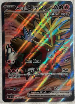 Gouging Fire ex - 188/162 - NM - SV05 Temporal Forces - SIR - Pokemon TCG - Image 1