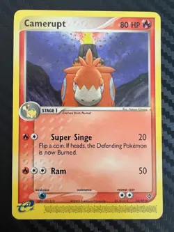 Pokemon TCG Camerupt EX Dragon 24/97 E-Series Regular Uncommon VLP - Image 1