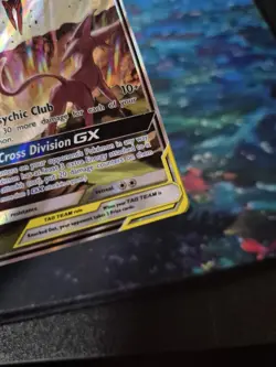 Pokemon TCG Espeon & Deoxys GX Tag Team SM240 Black Star Promo Full Art Holo - Image 5