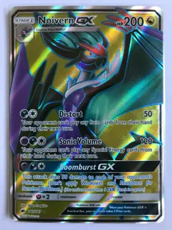 Noivern GX FULL ART ULTRA RARE 141/147 SM Burning Shadows Pokemon NM Holo 2017 - Image 1