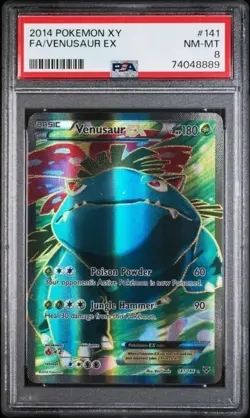 PSA 8 VENUSAUR EX 141 XY BASE SET POKEMON NM MINT - Image 1