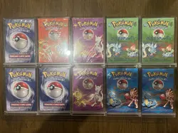 10 Pokemon Base Set Themed Decks 1999 - Factory Sealed w/Acrylic Cases! - Image 1