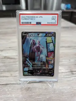 Pokemon Mewtwo V 074/071 PSA 9 2022 Japanese POKEMON GO 074 74 PSA 9 ALT ART - Image 1
