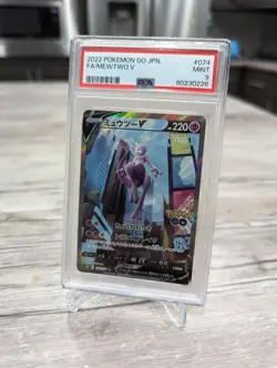 Pokemon Mewtwo V 074/071 PSA 9 2022 Japanese POKEMON GO 074 74 PSA 9 ALT ART - Image 2