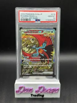 2024 Pokemon Terastal Festival #218 Roaring Moon EX SAR PSA 10 - Image 1