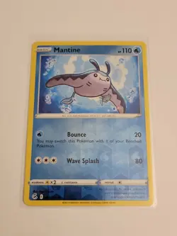 Pokemon Fusion Strike Mantine 061/264 REVERSE HOLO PACK FRESH NM - Image 1