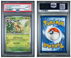 Leafeon (Master Ball Pattern) 005/131 Prismatic Evolutions Holo Pokemon - PSA 10 - Image 1